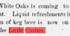 White Oaks eagle., August 10, 1899