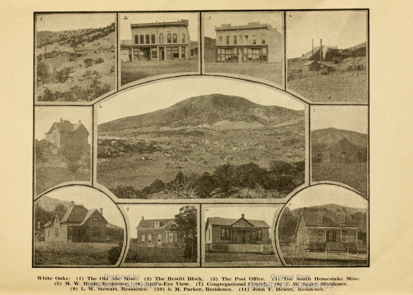 White Oaks Structures 1909 - White Oaks New Mexico Goldrush